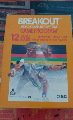 Breakout (1978) for ATARI 2600 VCS (Modul, Manual, Box) works 8-bit CIB text