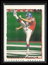 1995 Topps Football Tom Rouen #126 Denver Broncos