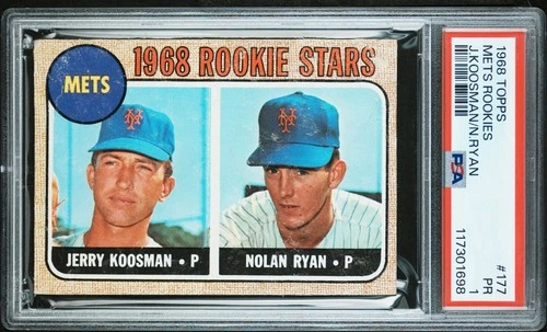 1968 TOPPS 177 METS ROOKIES JERRY KOOSMAN NOLAN RYAN PSA 1 117301698