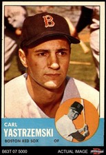 1963 Topps #115 Carl Yastrzemski Red Sox HOF  6 - EX/MT