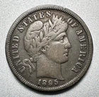 1895-S   BARBER DIME   VF+   BETTER DATE  #2047