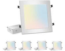 LED Recessed Light 11 Inch Dimmable 3CCT Downlight with Junction Box 4 Pack