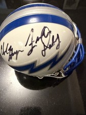 Fisher Deberry Chad Hennings Signed Air Force Mini Helmet College HOF Rare