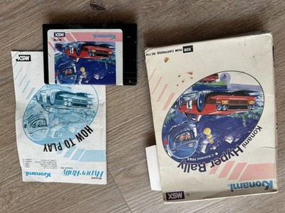 Vintage Toshiba MSX Konami Hyper Rally Cartridge Spiel