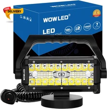 WFPOWER Portable LED Work Light Magnetic Base 120W Waterproof Spot Flood Lamp