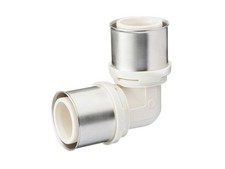 17 Stück Fränkische Alpex L Winkel 90 Grad 40mm PPSU Art.-Nr 88400200