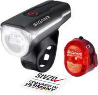 Sigma Fahrradbeleuchtung Set Aura 60 Usb/Nugget Ii | Stvzo Zugelassenes, Akkubet