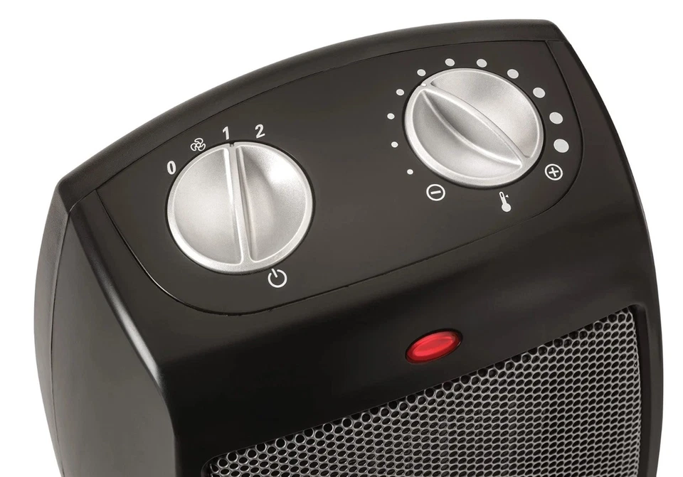 Lasko CD09250 Cerámica Ajustable Termostato Calentador de Mesa o Bajo Escritorio, 9 Inc Foto 2 de 4