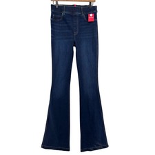 NWT Spanx Flare Jeans Midnight Shade Stretch Pull-On Size Medium TALL 30x36L