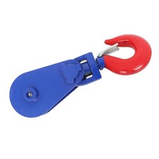 4.5" Single Sheave Pulley 4 Ton Snatch Block with Swivel Hook for 1/2" Wire Rope