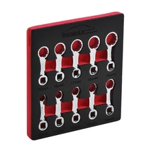 10pc Torque Wrench Set 12 Point Spanner Adaptor Set 3/8" Drive Metric 10 to 19mm