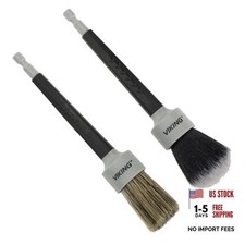 Drill Detail Brush Set for Cars, Interior and Exterior Use, 2 Pack  Super