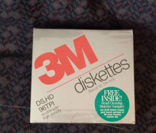 3M 5.25" Inch DS, HD Double Sided High Density Floppy Diskettes 10-Pack SEALED