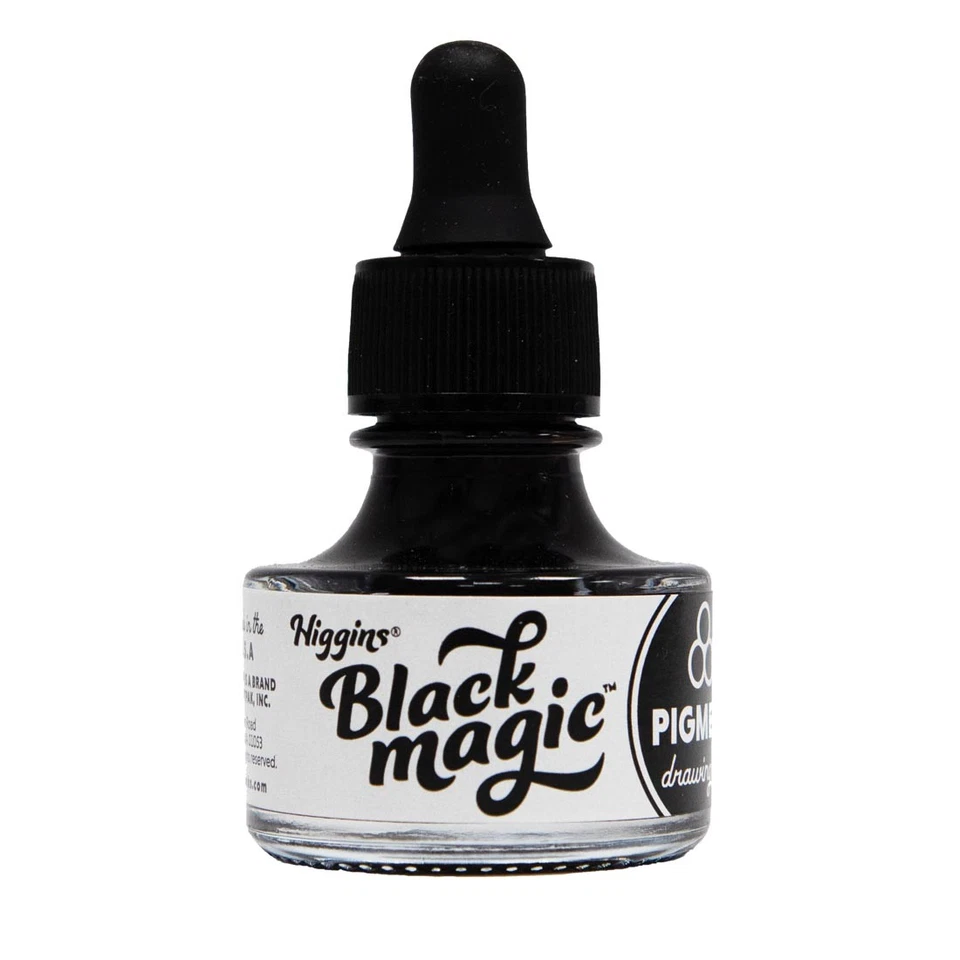 Higgins Black Magic Pigment-Based Waterproof Drawing Ink