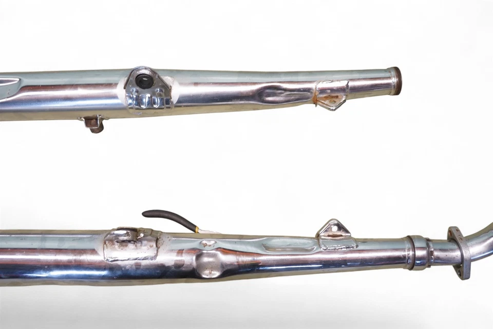 Yamaha RD350 RD 350 1973 563 millas *2675A tubos de escape Foto 3 de 4