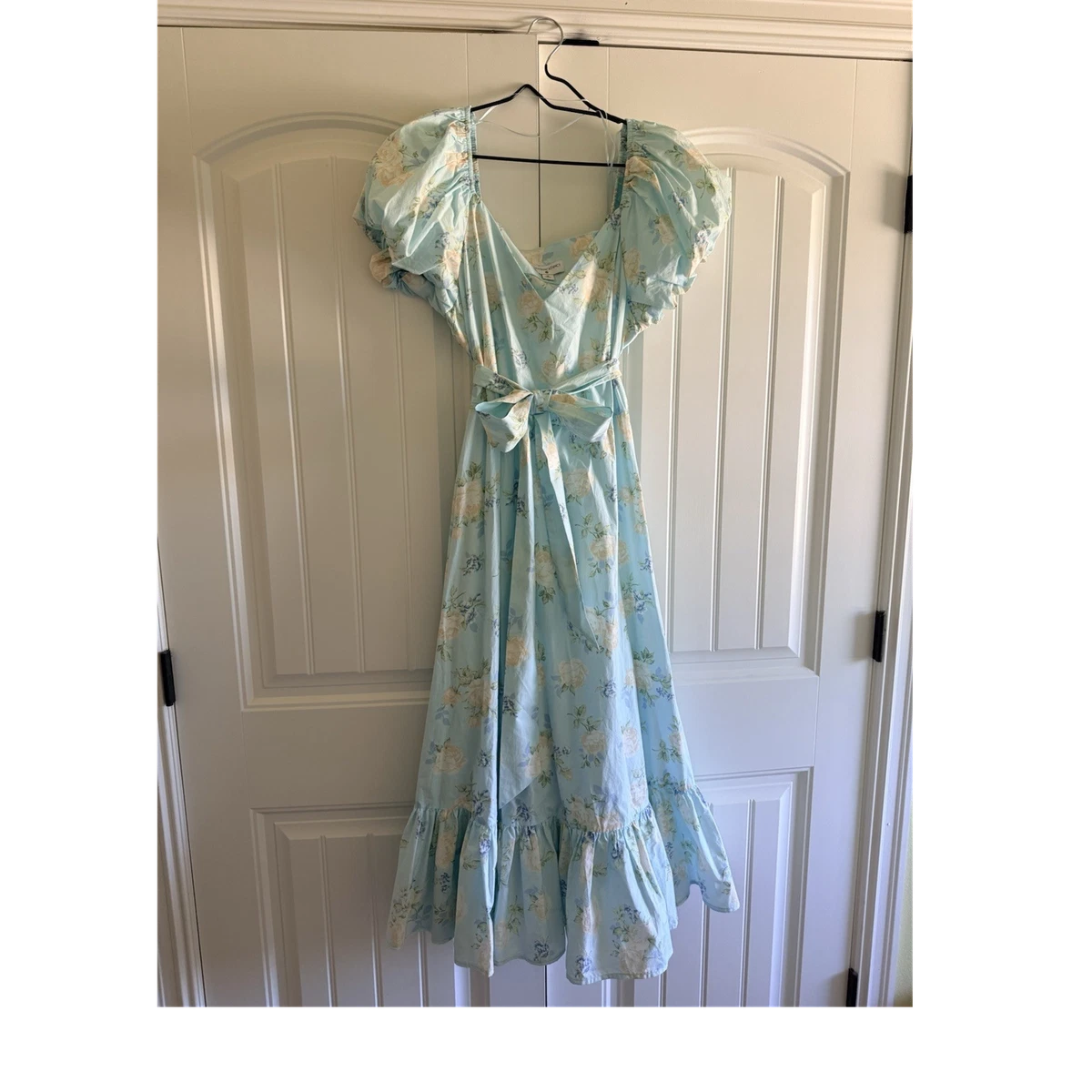 sachin and babi light blue dress Shop LoveShackFancy Dresses main image 1