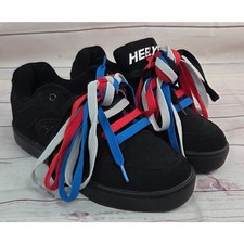 Heelys Voyager Black Roller Skate Shoes Youth Size 6