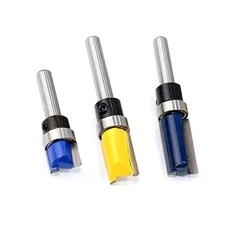 3Pcs 1/4" Router Bit Template Cutter Set for Woodwork  Slotting, Trimming.