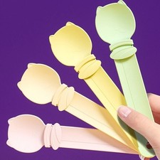 Cute Cat Feed Spoon Wet Semi-liquid Foods Pet Feeder Cat Treat Dispenser
