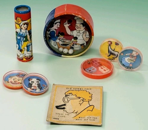 Vintage Dexterity Game Puzzles Kaleidoscope Toy Lot