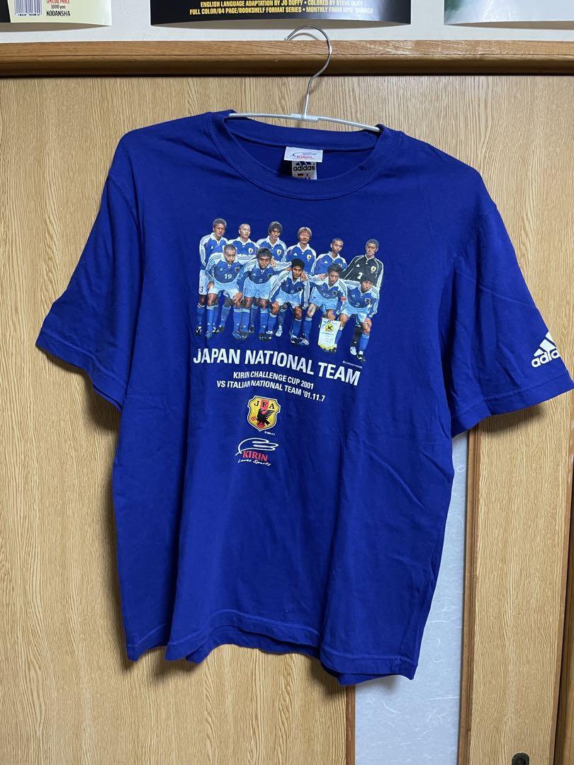 アディダス adidas KIRIN 日本代表 サッカー トレーニングTシャツ 2001 Vintage Adidas Japan National Team Soccer Kirin Cup