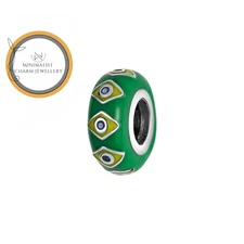 Brazil Flag Spacer Charm For Bracelet, Country Charm, Travel Charm