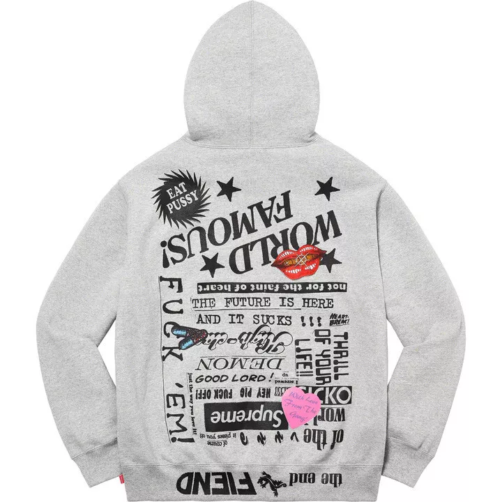 Supreme Fiend Hooded Sweatshirt artwork by Weirdo Dave XXL