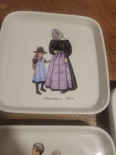 8 of Villeroy & Boch Septfontaine Luxembourg Cake & Serving Plate Dutch Couples - Picture 11 of 16