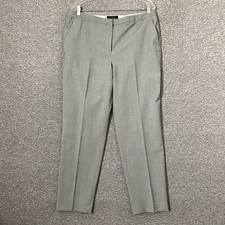 Talbots Women  s Size 12 Gray Wool Tapered Leg Dress Pants