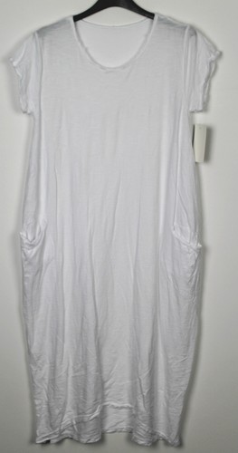 New Italian Lagenlook Quirky Boho Jersey Soft Cotton Stretch Pocket Tunic Dress - Picture 15 of 31