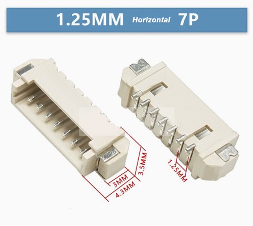 MX1.25MM Horizontal/Vertical SMD Sockets With/Without Cover 2P/3P/4P/5P/6P-16P - Picture 25 of 44