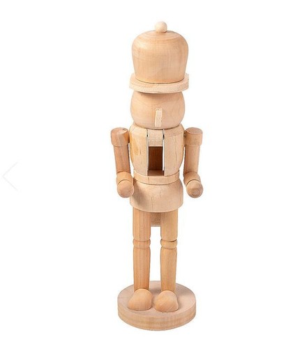 Christmas DIY Wood Nutcracker 10" Tall