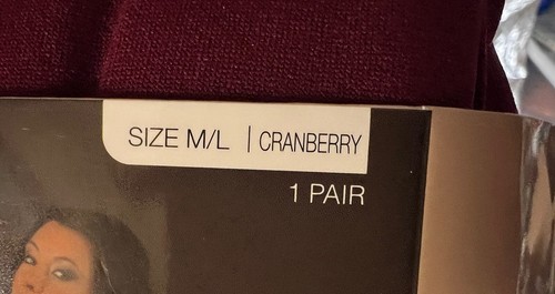 West Loop Women’s Fleece Leggings Cranberry Size: M/L Elastic Waist Full Length - Picture 6 of 12