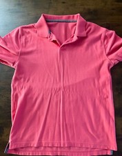 Saddlebred Short Sleeve Polo Shirt Men's Large Pink Refurbished