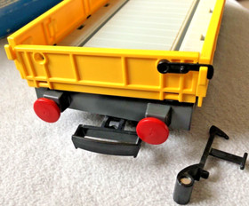 Playmobil 4126 PM Cargo Low Board Wagon Wagon (Yellow) with Original Box + ANL Excellent👍😉