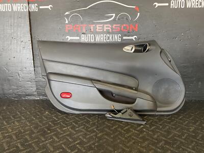 06-09 NISSAN 350Z FRONT DRIVER INTERIOR DOOR TRIM PANEL BLACK UP TO 1/08