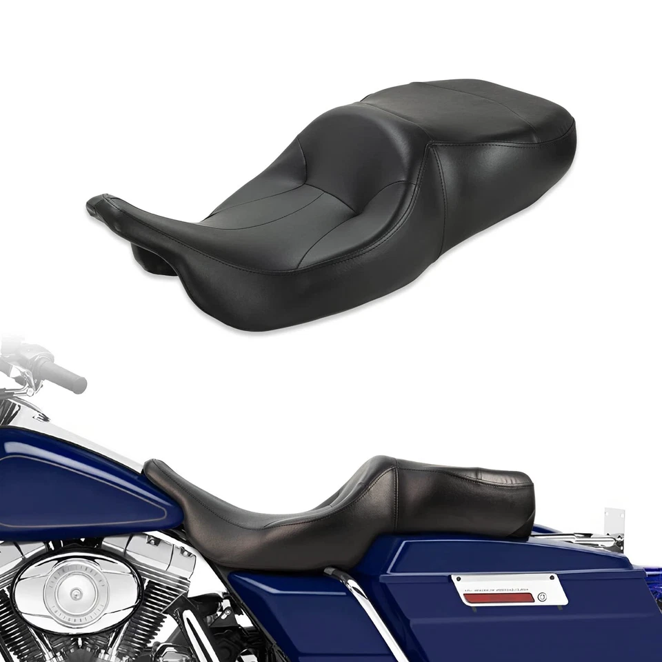 For Harley Road Glide FLTR FLTRI FLTRSEI 1998-2007 Two-Up Driver Passenger Seat — 第 2/4 张图片