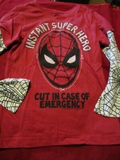 Marvel Boys Long Sleeve T Shirt Marvel Vintage Instant Superhero Size 4