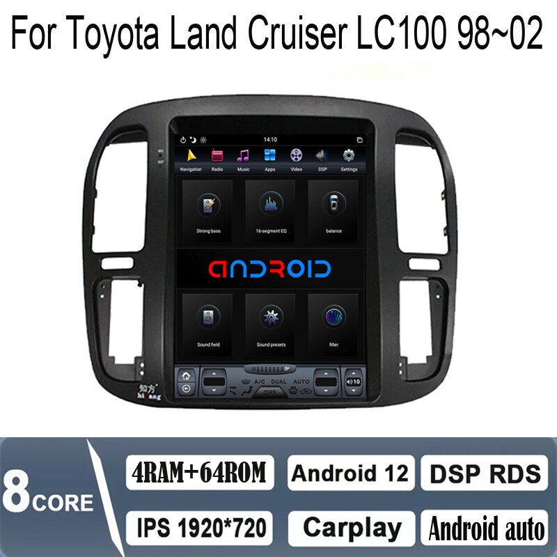 Apple - 　様 For Toyota Land Cruiser 100 Apple CarPlay Android 13 Car