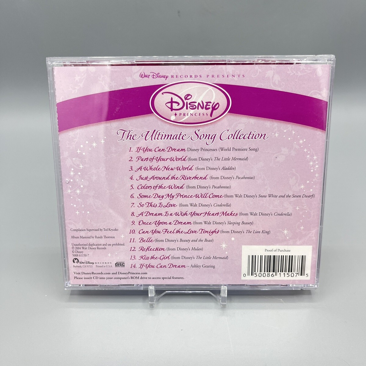 Disney Princess: The Ultimate Song Collection (CD, 2004) 14 Tracks