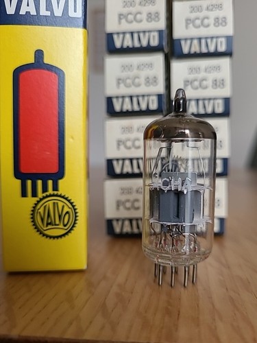 Valvo PCC88 disk 7DJ8 new (7V ECC88) silver shield tubes Röhren - Picture 4 of 8