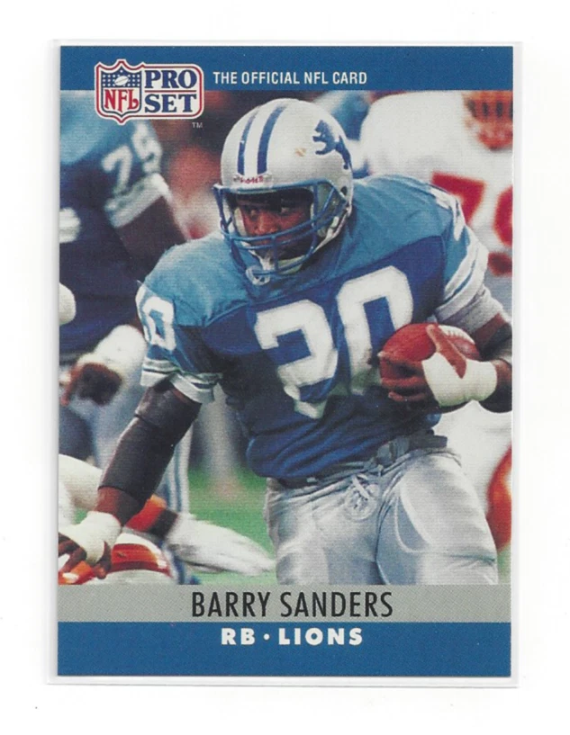 Barry Sanders 1990 Pro Set #102 Detroit Lions HOF RB NFL Football Card 🔥