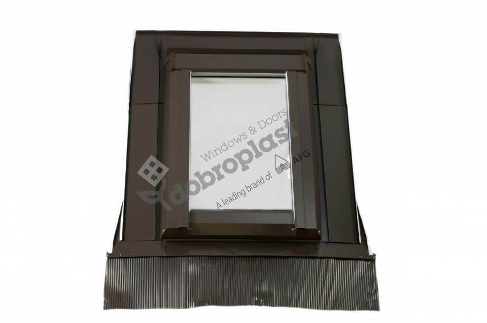AFG Kunststoff-Dachfenster „SKYLIGHT" Braun Mit Eindeckrahmen Mit