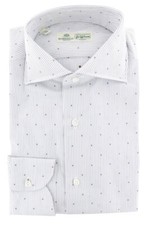 Luigi Borrelli Blue Striped Cotton Shirt - Slim - 228