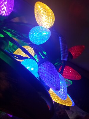 GE Energy Smart LED C-6 Corded 100-Lights - Multicolored Christmas Decor