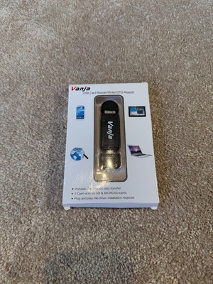 Vanja VJCR01 Micro USB OTG Adapter and USB 2.0 Portable Memory Card Reader -...
