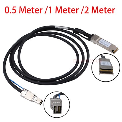 External SAS Cable QSFP SFF-8436 to SFF-8644 Hybrid HD Mini SAS Cable 0.5-2Meter