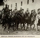 1914 WW1 Print Servian Troops March From Belgrade Antique Military Collectible