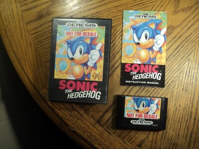 Sonic The Hedgehog (Sega Genesis, 1991)  Complete
