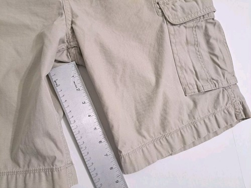 Arizona Cargo Shorts Mens 34 Khaki Safari Long Outdoor Hiking Fishing Vintage - Picture 9 of 10